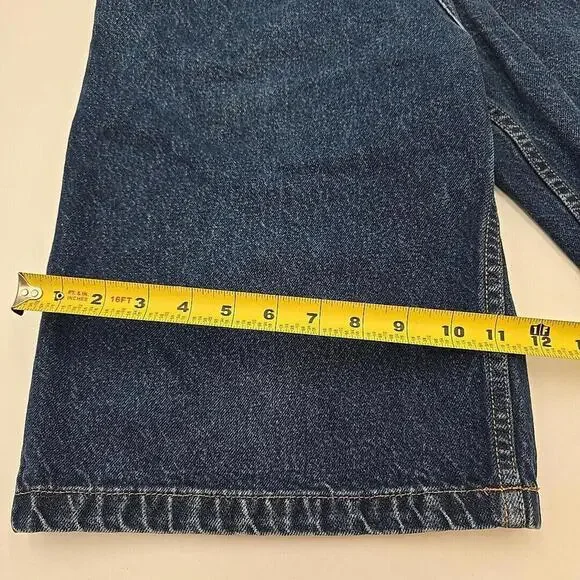 Vintage Y2K Anchor Blue BAGGY Skate Light Wash Denim Blue Jean Shorts Mens‎ 31 - Picture 9 of 15